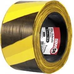Fita para demarcação zebrada 70 mm x 100 metros