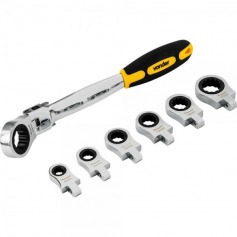 Jogo de chaves estrela com catracas intercambiáveis 8 mm a 19 mm Jogo de chaves estrela com catracas intercambiáveis 8 mm a 19 mm