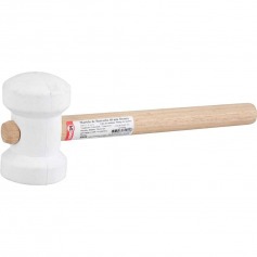 Martelo de borracha 60 mm branco