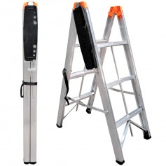 Escada Dobrvel Palito de alumnio 3 degraus - N24035753