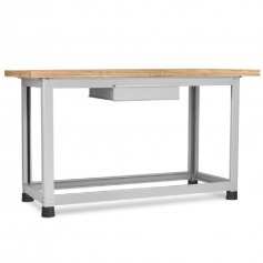 Bancada desmontvel com 1 gaveta e tampo em compensado pinus envernizado - BM-A