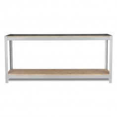 Bancada desmont�vel com 1 prateleira e tampo em madeira osb - BM-O