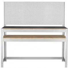 Bancada desmontável com 1 prateleira e painel perfurado - BM-U