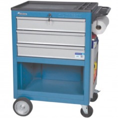 Carrinho para ferramentas aberto com 3 gavetas e divisória - CR-40 Carrinho para ferramentas aberto com 3 gavetas e divisória - CR-40