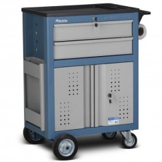 Carrinho para ferramentas com 2 gavetas e portas na parte inferior - CR-39 Carrinho para ferramentas com 2 gavetas e portas na parte inferior - CR-39