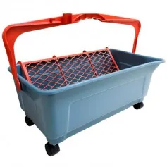 Caçamba para pintura 25L com rodas cinza - 0.2833