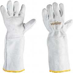 Luva de raspa petroleira com reforo