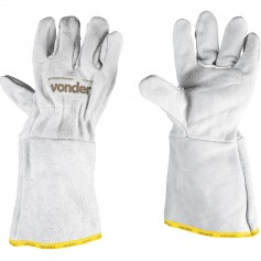 Luva de raspa de couro petroleira com reforo