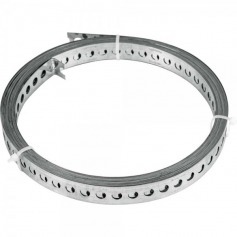 Fita de aço carbono perfurada 17mm x 0,4mm x 10m Fita de aço carbono perfurada 17mm x 0,4mm x 10m