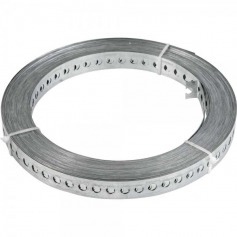 Fita de a�o carbono perfurada 17mm x 0,4mm x 30m