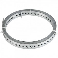 Fita de aço carbono perfurada 19mm x 0,4mm x 10m Fita de aço carbono perfurada 19mm x 0,4mm x 10m