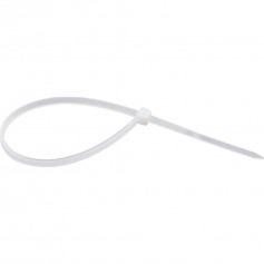 Abraçadeira de nylon branca 3,6 x 200 mm com 100 peças Abraçadeira de nylon branca 3,6 x 200 mm com 100 peças