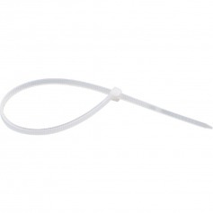 Abracadeira de nylon branca 4,8 mm x 40 cm com 100 peas