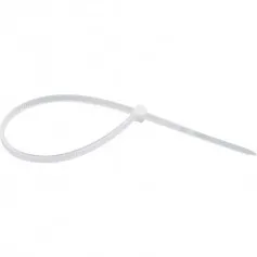 Abracadeira de nylon branca 4,8 mm x 40 cm com 100 peças