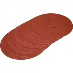 Disco de lixa com costado em pluma 225 mm grão 220 com 10 peças