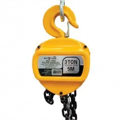 Talha manual 3 toneladas com corrente de 5 metros - SGT-PRO