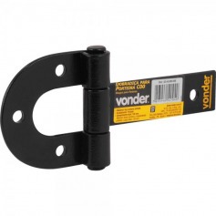 Dobradiça para porteira de aço pintado 135 mm - C00 Dobradiça para porteira de aço pintado 135 mm - C00