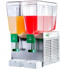 Refresqueira com 2 cubas 15L resfriamento compressor inox - BBS2 Refresqueira com 2 cubas 15L resfriamento compressor inox - BBS2