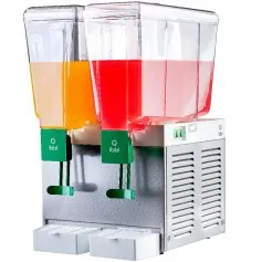 Refresqueira com 2 cubas 15L resfriamento compressor inox - BBS2