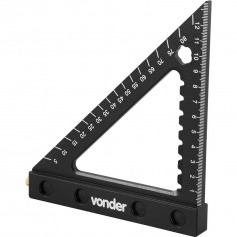 Esquadro triângular de alumínio para carpintaria 120 mm Esquadro triângular de alumínio para carpintaria 120 mm