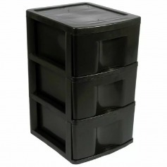 Organizador plástico com 3 gavetas - GV14P Organizador plástico com 3 gavetas - GV14P