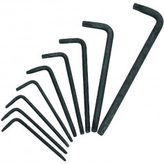 Jogo de chave hexalobular longa T-7 a T-40 com 9 peas - 43 TXL