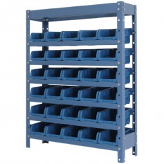 Estante metlica com 30 gavetas n3 azul - NE30/3A