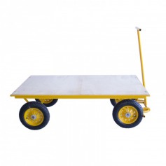 Carro plataforma com tampo em madeira 600 kg - RLL-5802 Carro plataforma com tampo em madeira 600 kg - RLL-5802