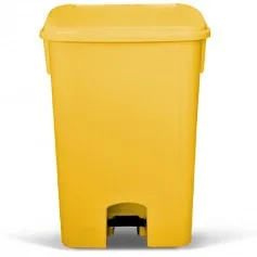 Cesto coletor de lixo com pedal 100L com rodas - CP11AM