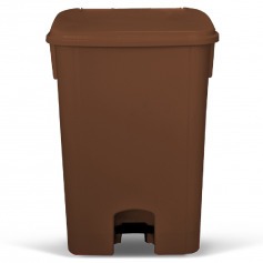 Cesto coletor de lixo com pedal 100L com rodas - CP11MR