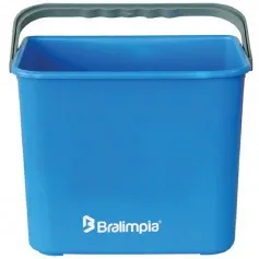Balde plástico 4 litros com alça azul - BA04AZ