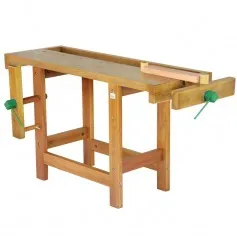 Bancada para marceneiro 1,60 x 0,55 x 0,90 m com 2 morsas - RLLMAD160