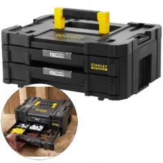 Caixa plástica para ferramentas com 2 gavetas Fatmax - Pro-Stack