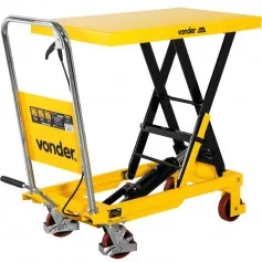 Mesa hidráulica pantográfica capacidade 300 kg com roda de PU - MPP 300