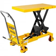 Mesa hidráulica pantográfica capacidade 1000kg com roda de PU - MPP 1000
