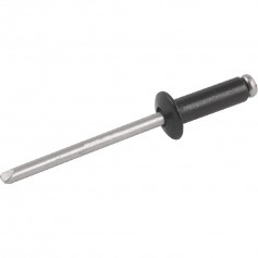 Rebite de repuxo 3,2 x 19 mm 319 preto com 1000 peças Rebite de repuxo 3,2 x 19 mm 319 preto com 1000 peças