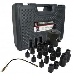 Jogo de ferramentas pneum�ticas para extra��o de bico injetor diesel com 21 pe�as - SGT-9812
