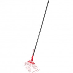 Vassoura metálica regulável para grama com cabo 37 cm Vassoura metálica regulável para grama com cabo 37 cm