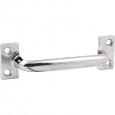 Puxador tipo alça em aço carbono niquelado 102 mm Puxador tipo alça em aço carbono niquelado 102 mm