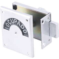 Fechadura em a�o para banheiro livre/ocupado 