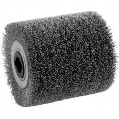 Roda escova de aço inox para remoção 19 x 100 mm Roda escova de aço inox para remoção 19 x 100 mm