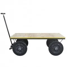 Carro plataforma tampo em madeira capacidade 300 kg - MP-300