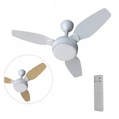 Ventilador de teto 3 pás Inverter dupla face mdf com controle remoto - Legacy Inverter Led