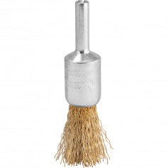 Escova de aço latonado tipo pincel 16 mm Escova de aço latonado tipo pincel 16 mm
