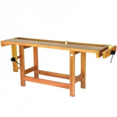 Bancada para marceneiro 2,10 x 0,55 x 0,90 m com 2 morsas - RLLMAD131.2 Bancada para marceneiro 2,10 x 0,55 x 0,90 m com 2 morsas - RLLMAD131.2