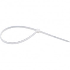 Abraadeira de nylon branca 2,5 x 140 mm com 100 peas 