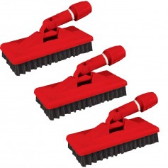 Escova reforada com suporte com 3 peas - Limpa tudo