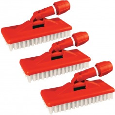 Escova macia com suporte com 3 peas - Limpa tudo