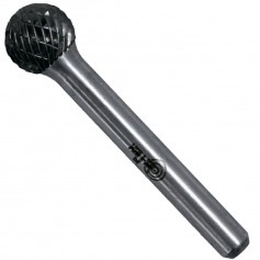 Lima rotativa endurecida esférica 16 x 14 mm haste 6 mm - 23.237 Lima rotativa endurecida esférica 16 x 14 mm haste 6 mm - 23.237