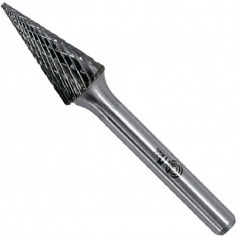 Lima rotativa endurecida cônica reta 8 x 20 mm haste 6 mm - 23.202 Lima rotativa endurecida cônica reta 8 x 20 mm haste 6 mm - 23.202